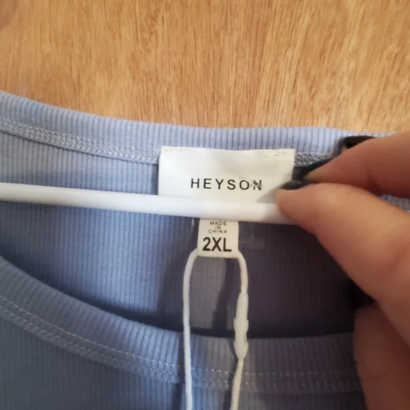 NWT Blue Ruffle Sleeve Bodysuit - Picture 4 of 6